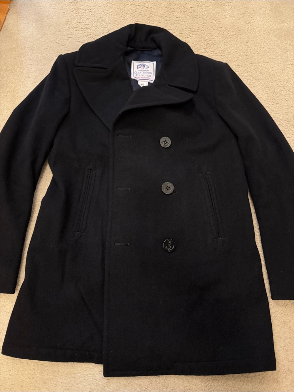 U.S. Navy Issue Military Pea Coat